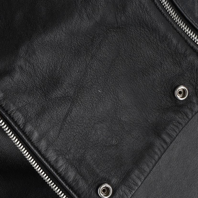 NO ID. ノーアイディ/ラムレザー/ハイネックライダースジャケット/ブラック/437030-555L//ABランク/18