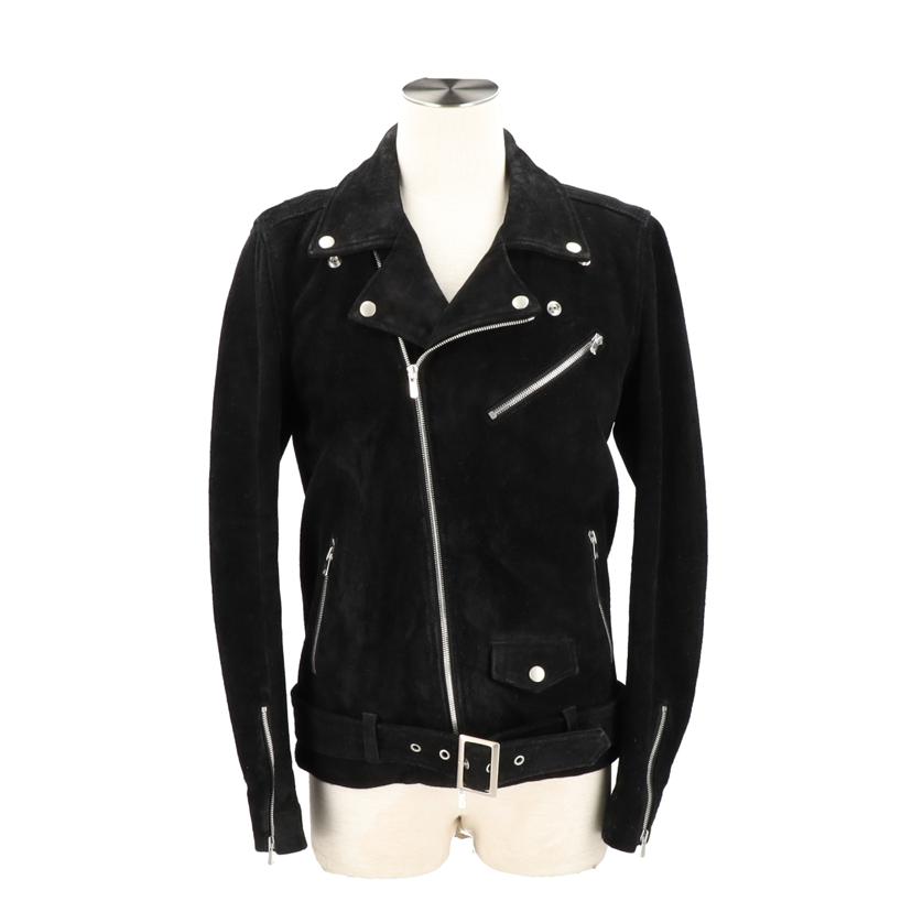 NO ID. ノーアイディ/ダブルライダースジャケット/スエードラム/ブラック/840030-160L//ABランク/18