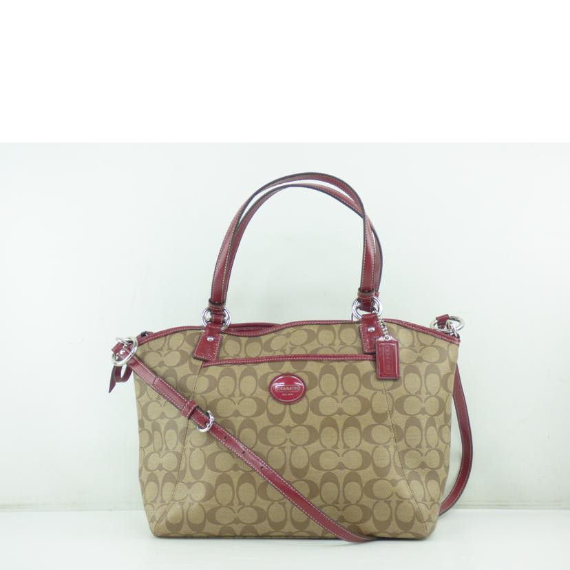 COACH コーチ/シグネチャーPVCレザー2WAYトートバッグ/F19816//J12**/ABランク/64