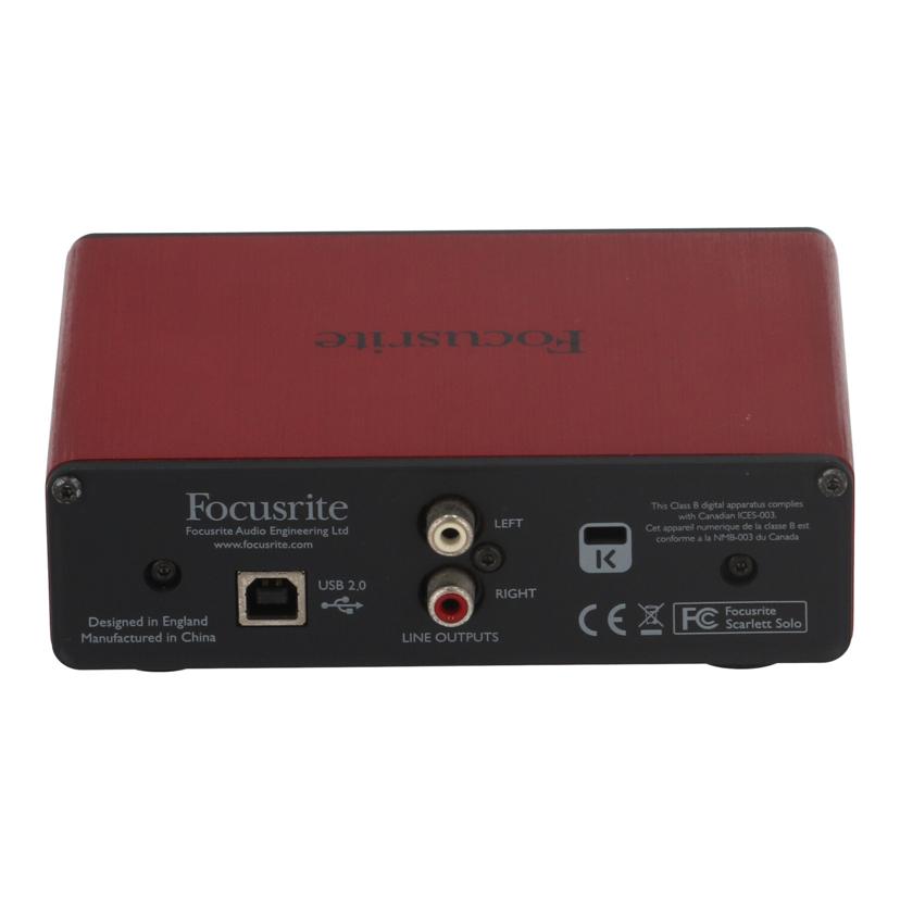 Focusrite フォーカスライト /オーディオインターフェース/Scarlett Solo(Gen1)//T76432507241/Bランク/67
