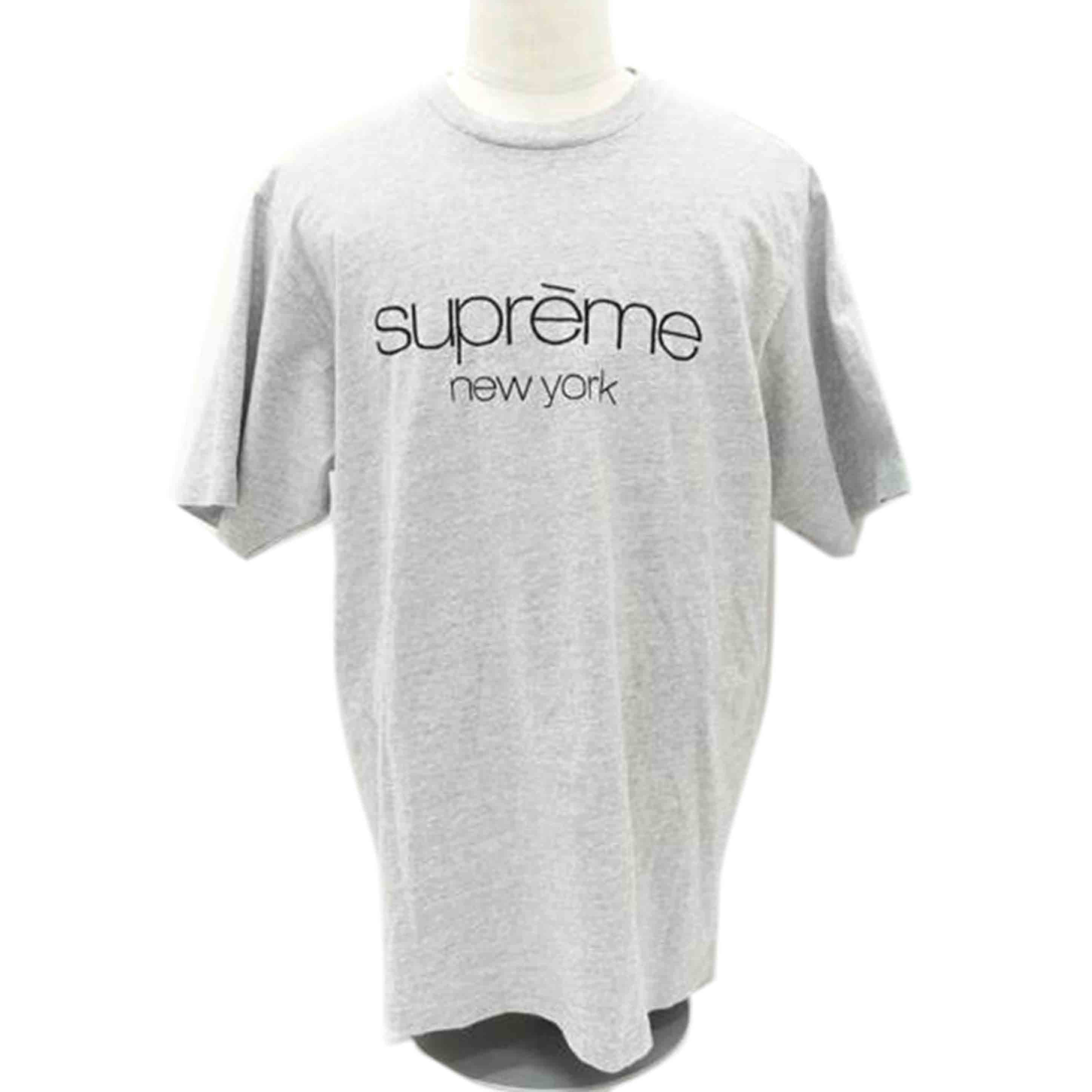 supreme シュプリーム/刺繍ロゴTシャツ/グレー//ABランク/88