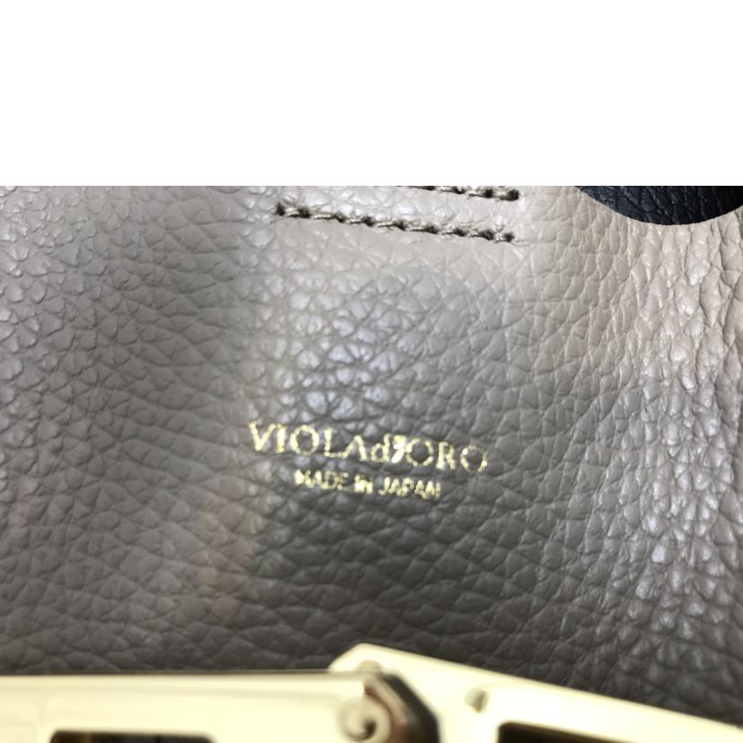 VIOLAd'ORO ヴィオラドーロ/イタリアンWフェイスレザートートM//ABランク/51