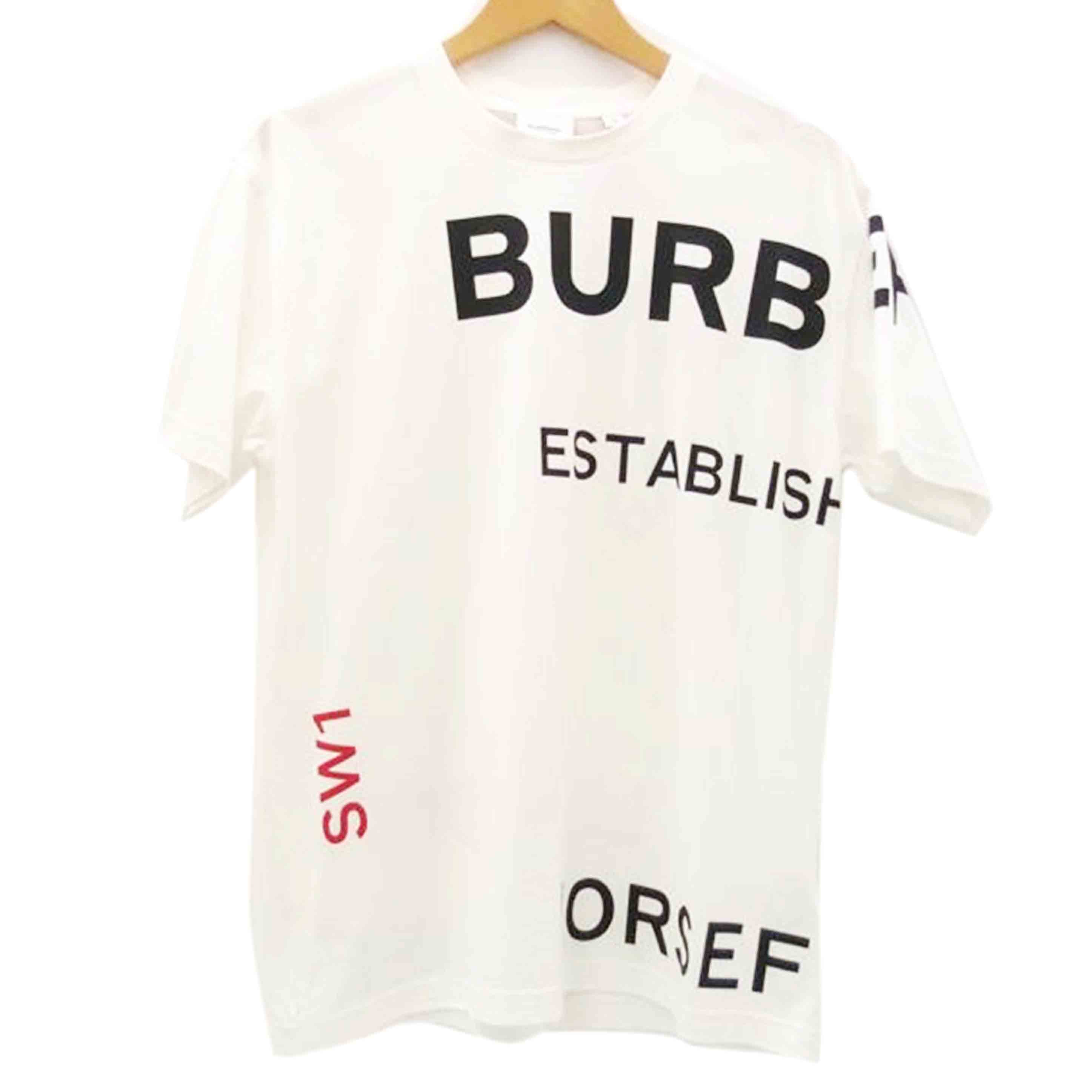 BURBERRY バーバリー/ホースフェリーTシャツ/XS/ホワイト//Aランク/69