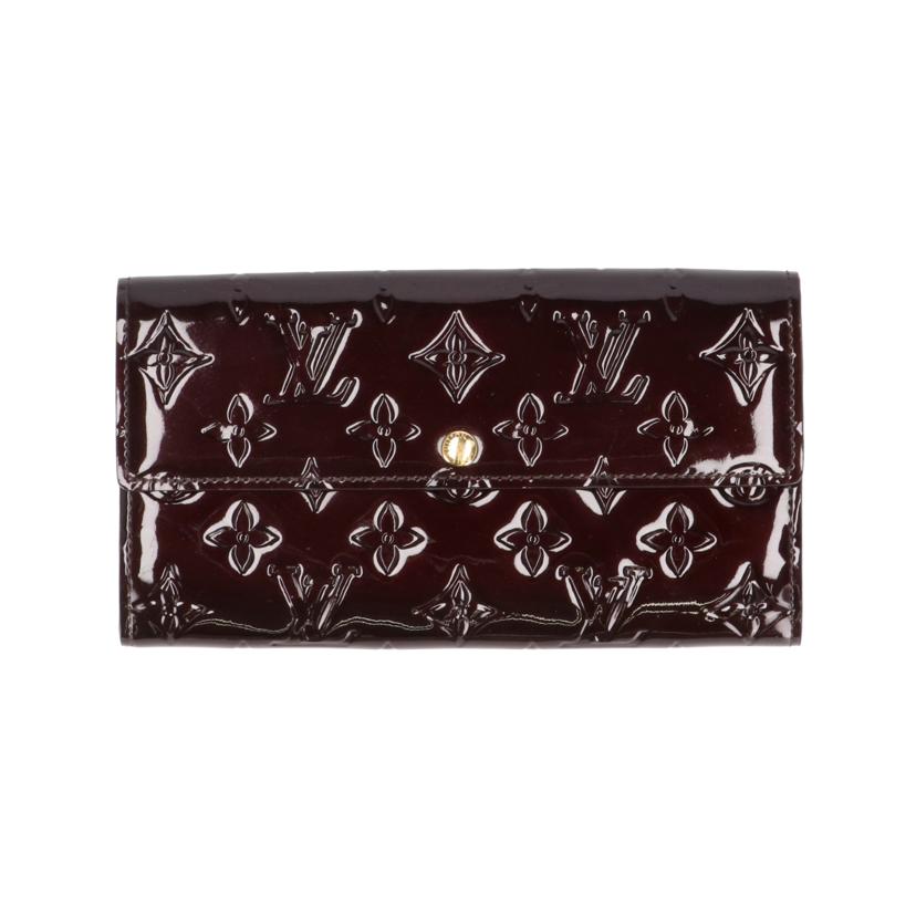 LV ルイ・ヴィトン/ポルトフォイユ・サラ/ヴェルニ/アマラント/M93524//TN3***/Aランク/18