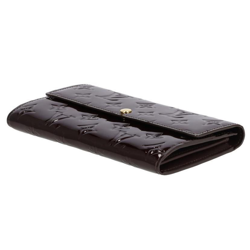 LV ルイ・ヴィトン/ポルトフォイユ・サラ/ヴェルニ/アマラント/M93524//TN3***/Aランク/18