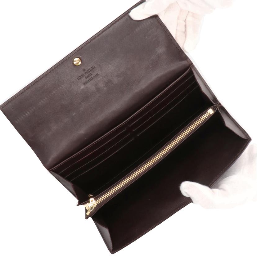 LV ルイ・ヴィトン/ポルトフォイユ・サラ/ヴェルニ/アマラント/M93524//TN3***/Aランク/18