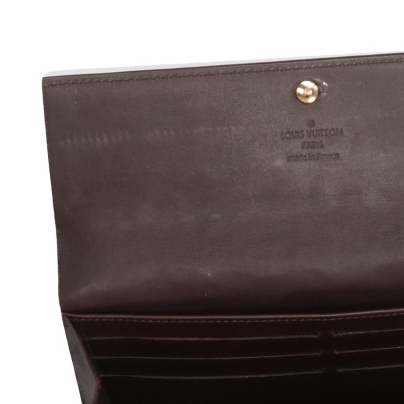LV ルイ・ヴィトン/ポルトフォイユ・サラ/ヴェルニ/アマラント/M93524//TN3***/Aランク/18