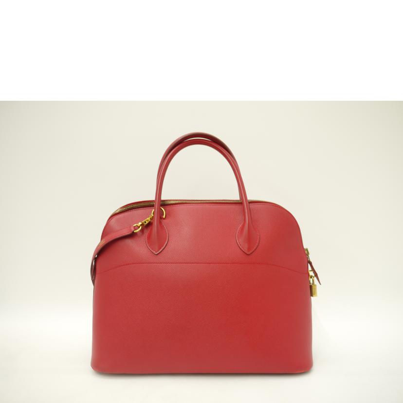 HERMES エルメス/ボリード37/エプソン/レッド系//□C(*****/Bランク/69
