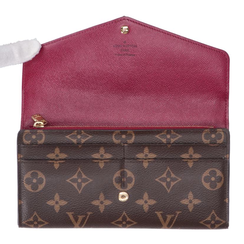 LV ルイヴィトン/ポルトフォイユ・サラ/モノグラム/フューシャ/M62234//RFI*/Bランク/75