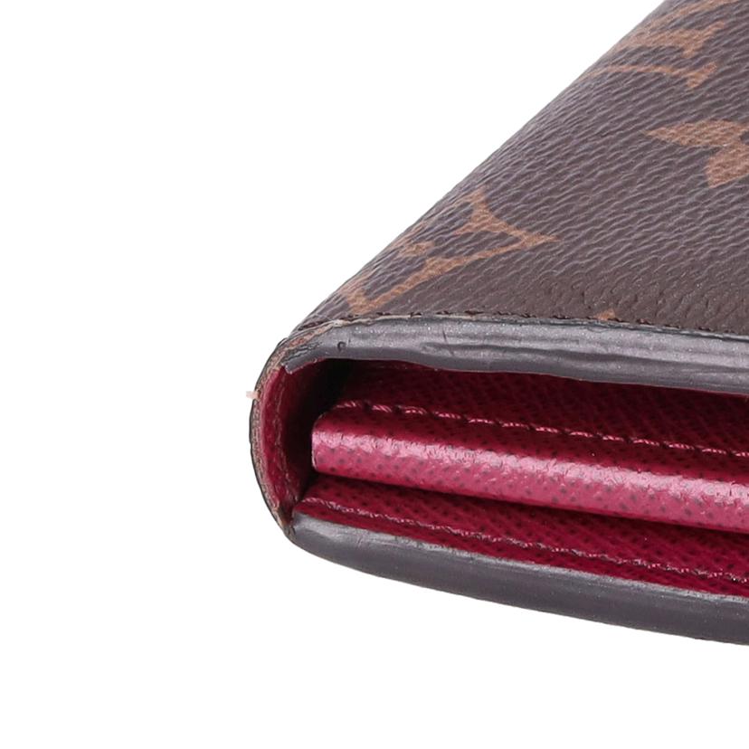 LV ルイヴィトン/ポルトフォイユ・サラ/モノグラム/フューシャ/M62234//RFI*/Bランク/75