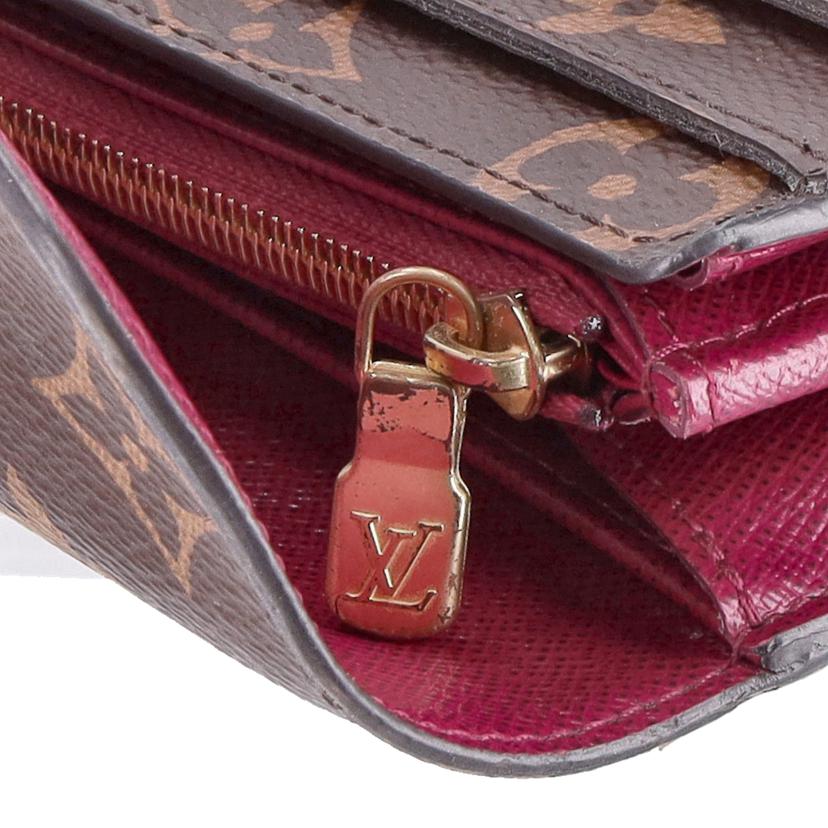 LV ルイヴィトン/ポルトフォイユ・サラ/モノグラム/フューシャ/M62234//RFI*/Bランク/75