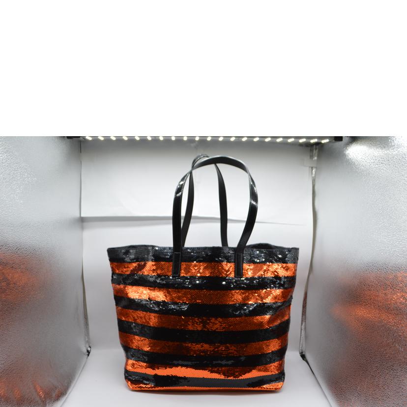 PRADA プラダ/マルチボーダーラインスパンコールレザートート//110/ABランク/89