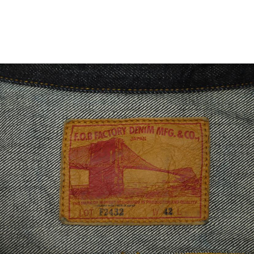 FOB FACTORY エフオービーファクトリー/セルビッチデニムジャケット/F2432//Sランク/69