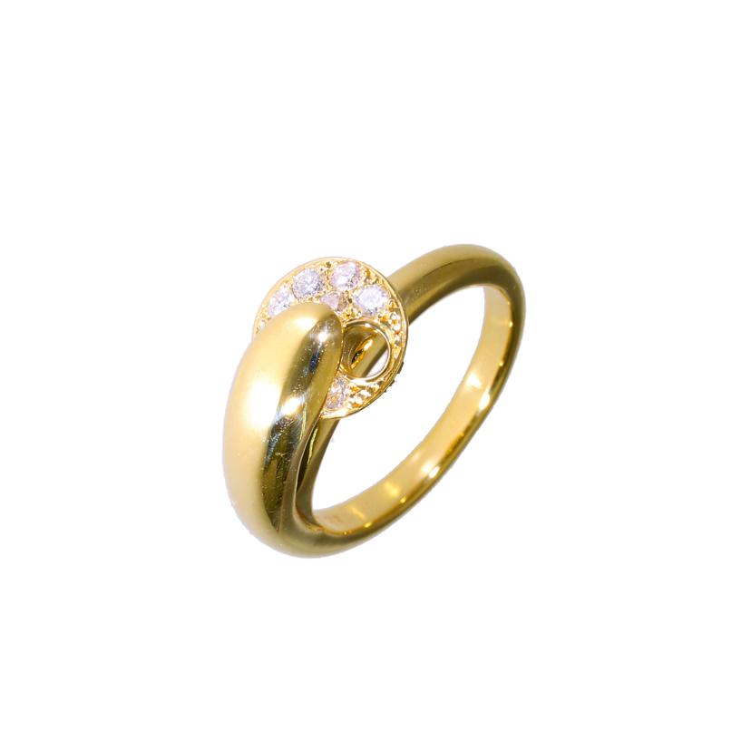 MIKIMOTO/◎K18PERLITAダイヤリング0.34ct #11//ABランク/59