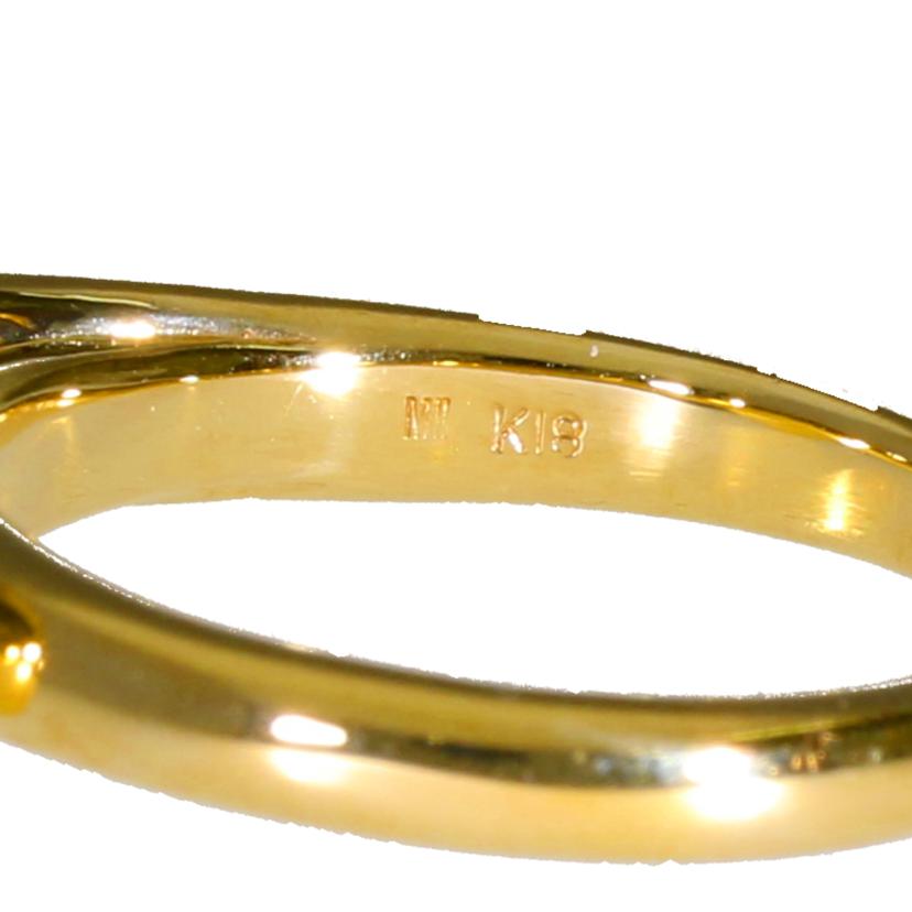 MIKIMOTO/◎K18PERLITAダイヤリング0.34ct #11//ABランク/59