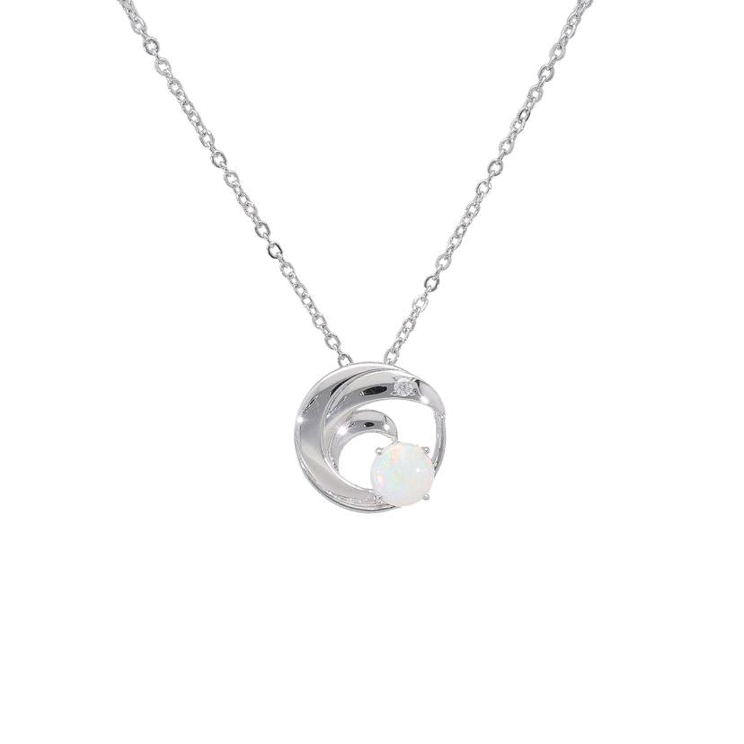 MIKIMOTO ミキモト/K18WGオパールペンダント/SV925ネックレス/1.6/3.0//0.36/0.01/Aランク/75