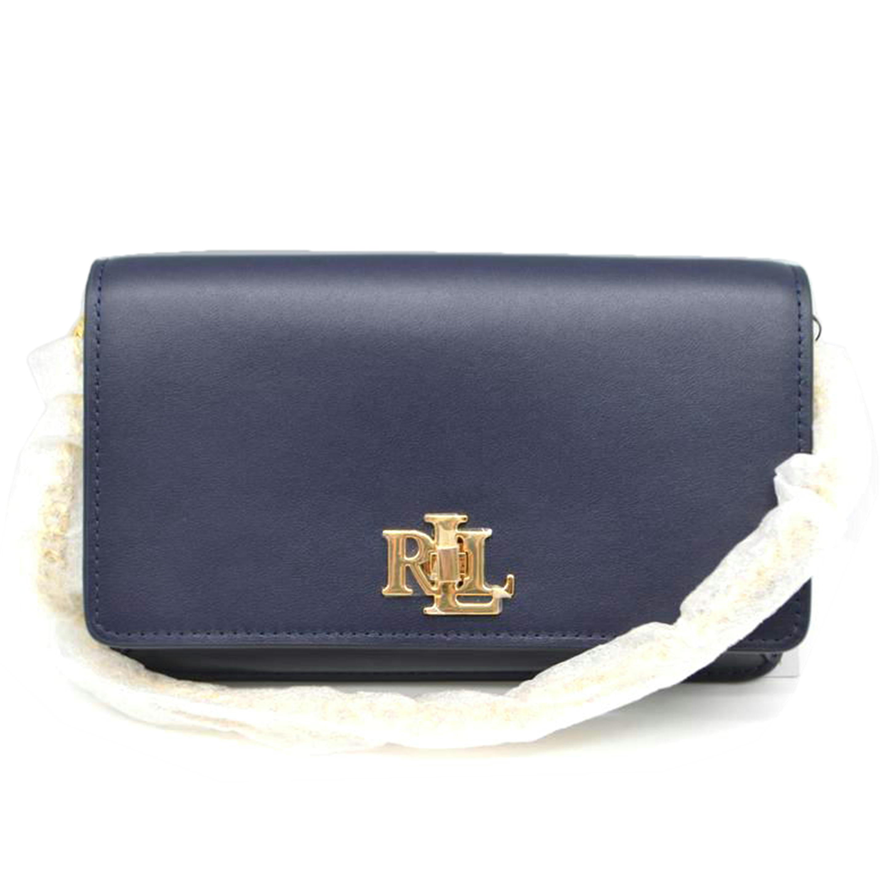 RALPH LAUREN ラルフローレン/ロゴターンロックチェーンレザーショルダー/WARSLGCB20039//Sランク/89