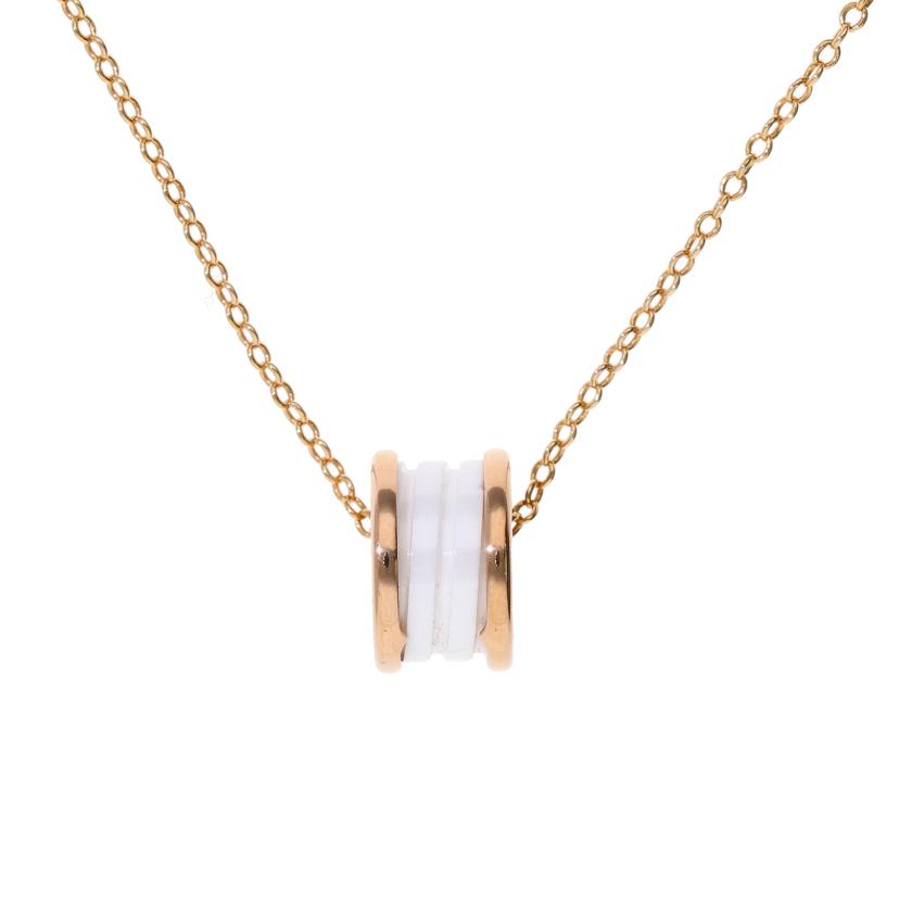 BVLGARI ブルガリ/AU750PG/B-zero1ホワイトセラミックネックレス/12.7//47-56cm/ABランク/75