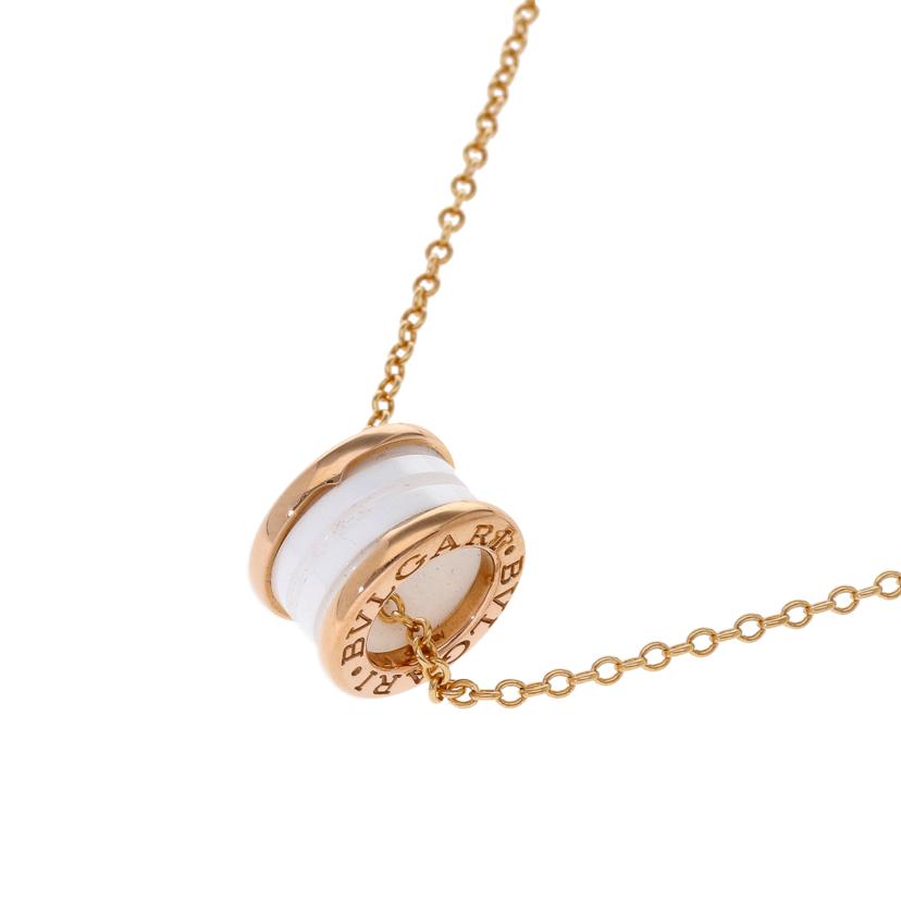 BVLGARI ブルガリ/AU750PG/B-zero1ホワイトセラミックネックレス/12.7//47-56cm/ABランク/75