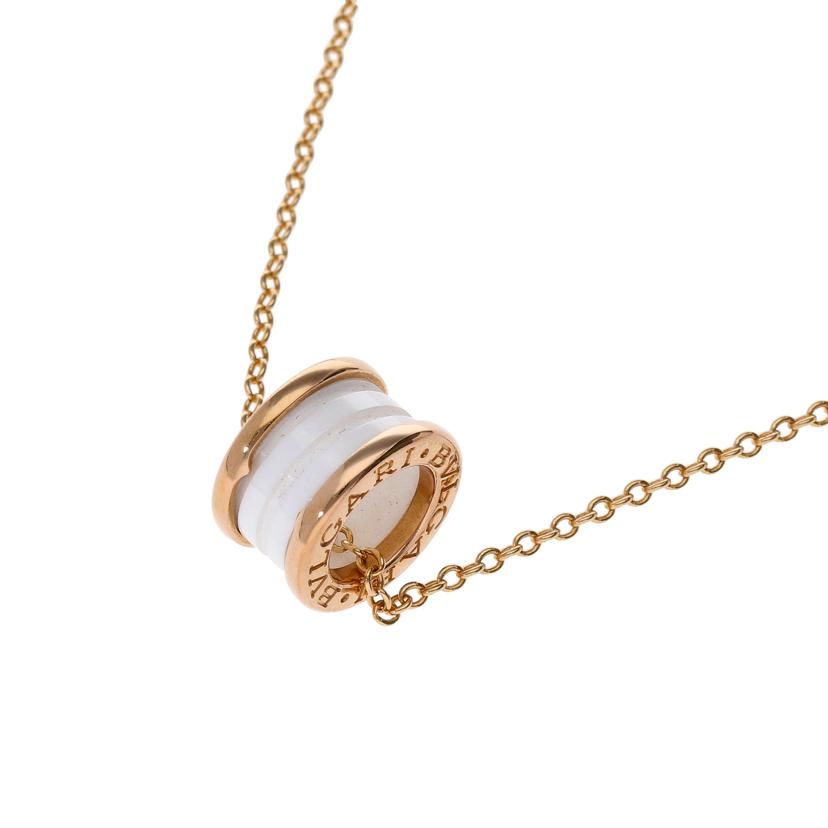 BVLGARI ブルガリ/AU750PG/B-zero1ホワイトセラミックネックレス/12.7//47-56cm/ABランク/75