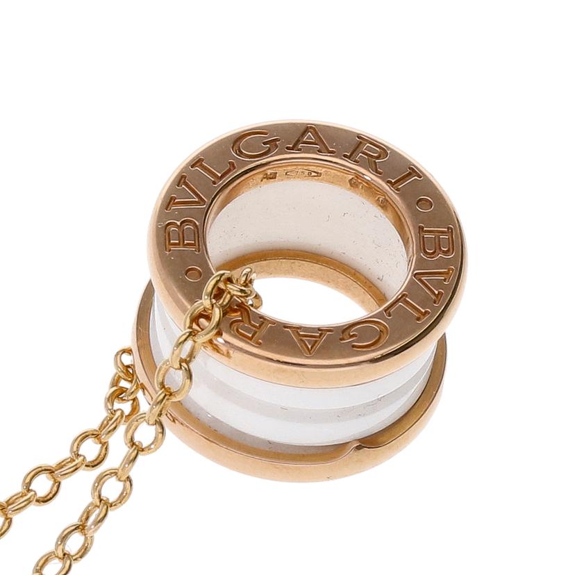 BVLGARI ブルガリ/AU750PG/B-zero1ホワイトセラミックネックレス/12.7//47-56cm/ABランク/75