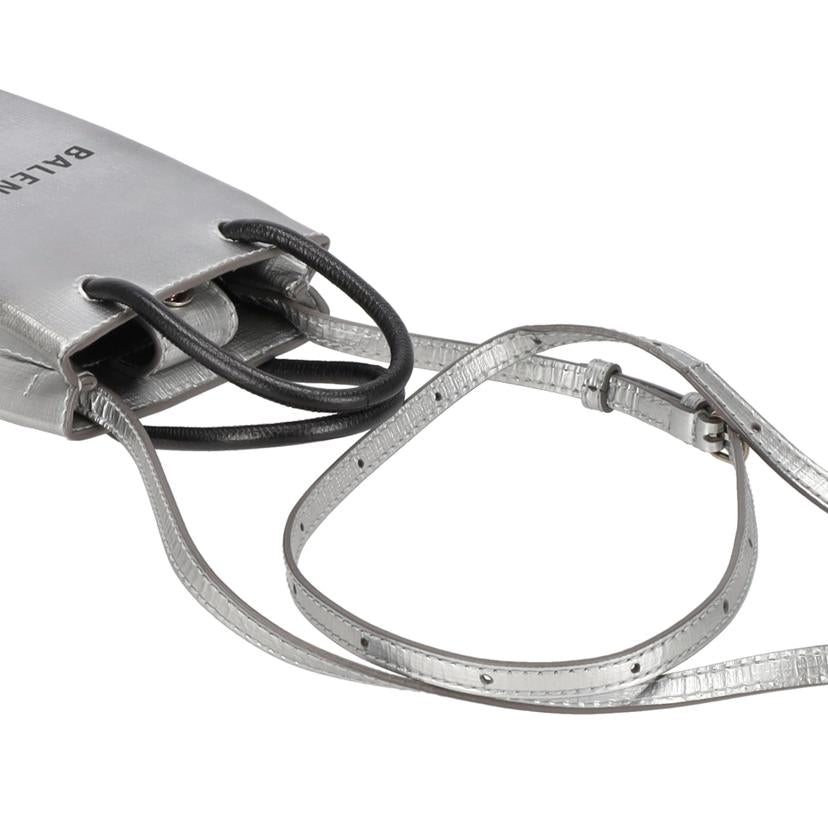 BALENCIAGA バレンシアガ/ショッピングフォンホルダー2WAYショルダーバッグ/シルバー/593826//811**********/ABランク/18