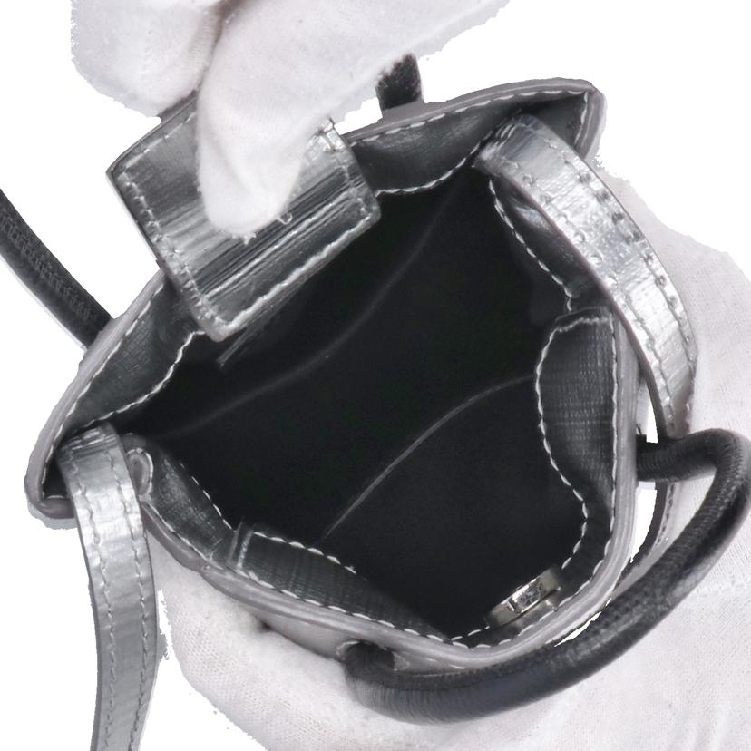 BALENCIAGA バレンシアガ/ショッピングフォンホルダー2WAYショルダーバッグ/シルバー/593826//811**********/ABランク/18