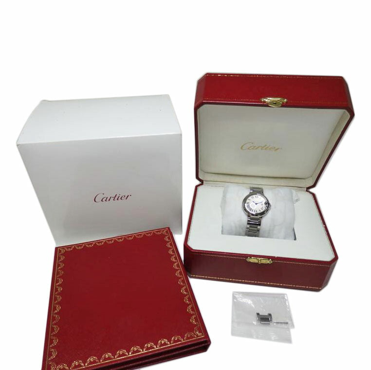 Cartier/バロンブルーSM/レディース/クォーツ/W69010Z4//458*****/Aランク/84