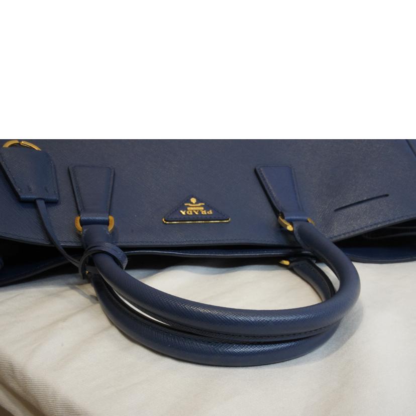 PRADA プラダ/サフィアーノレザートートブルー//173/Aランク/92