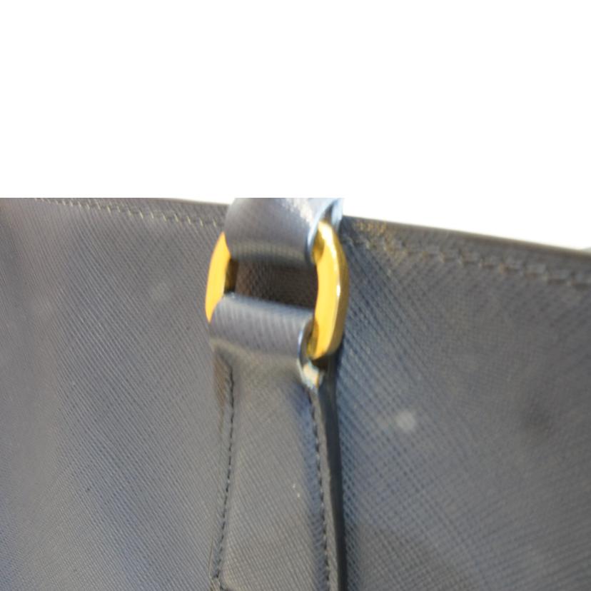 PRADA プラダ/サフィアーノレザートートブルー//173/Aランク/92