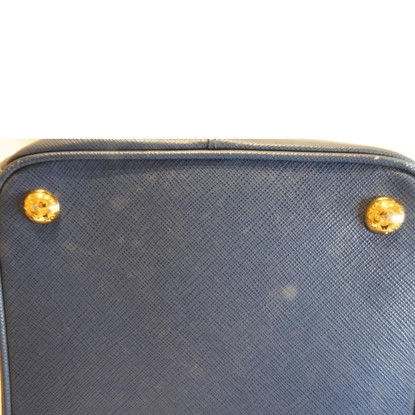 PRADA プラダ/サフィアーノレザートートブルー//173/Aランク/92