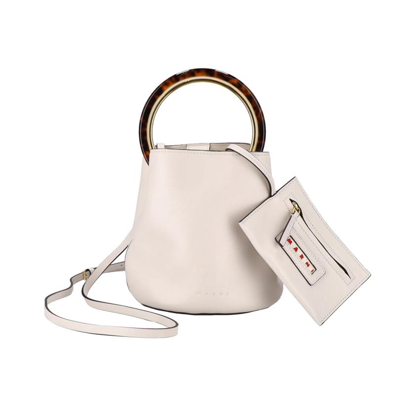 MARNI マルニ/べっ甲ハンドルパニエ・バケットサークルバッグ/SCMPU09NO1//Aランク/91