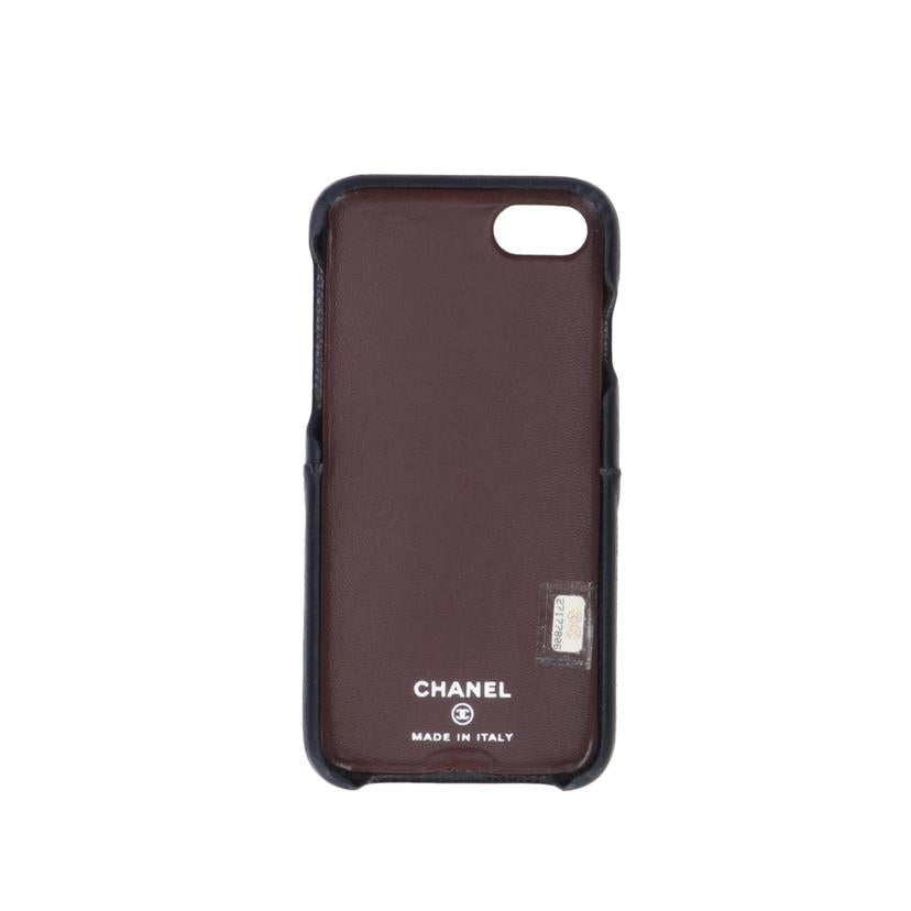 CHANEL シャネル/ココマークキャビアスキンスマホケース/iphone7/8/SE//271*****/ABランク/75