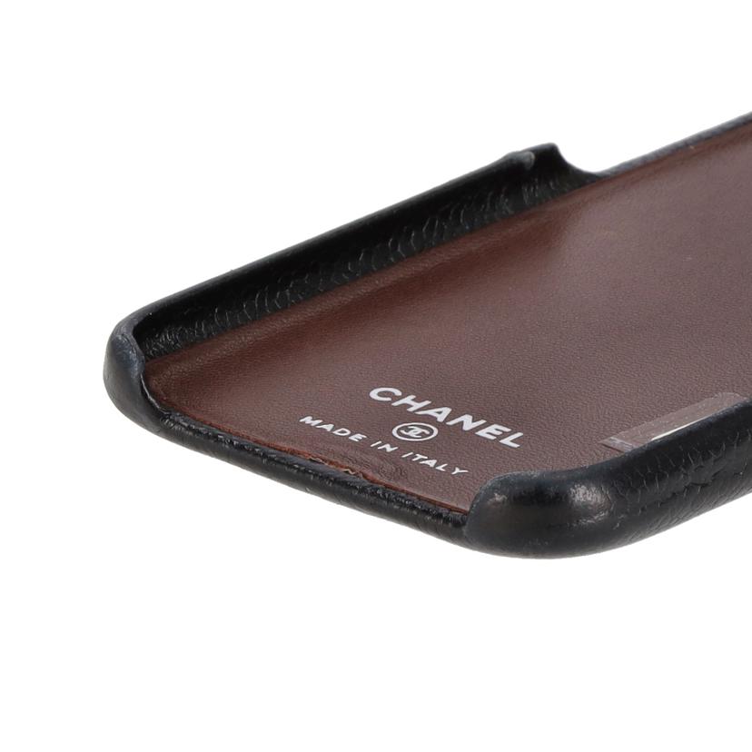 CHANEL シャネル/ココマークキャビアスキンスマホケース/iphone7/8/SE//271*****/ABランク/75