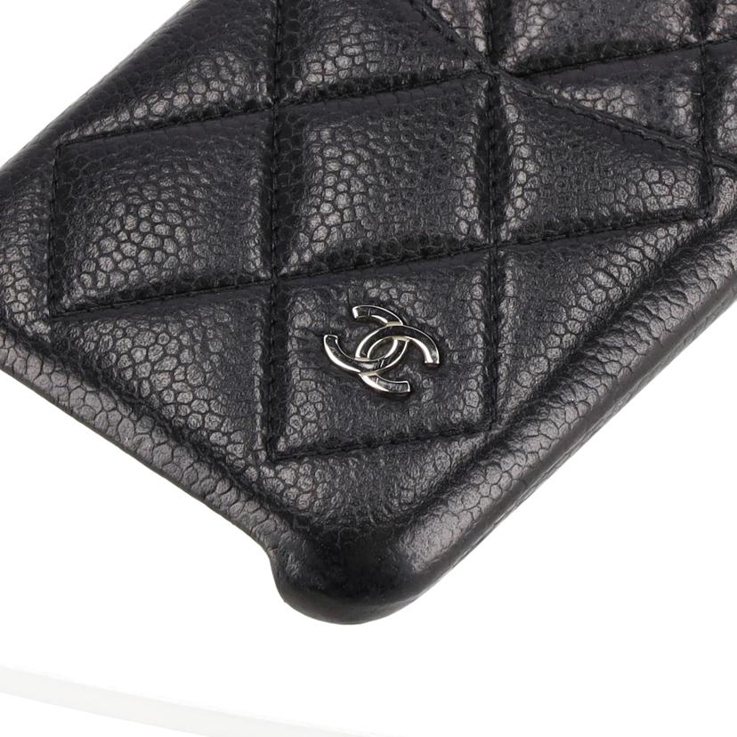 CHANEL シャネル/ココマークキャビアスキンスマホケース/iphone7/8/SE//271*****/ABランク/75