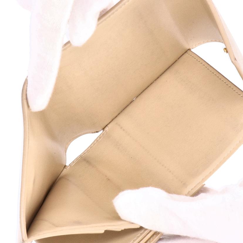 CELINE セリーヌ/スモール トリフォールドウォレット/ベージュ/10B57 3BEL//W・I******/Bランク/18