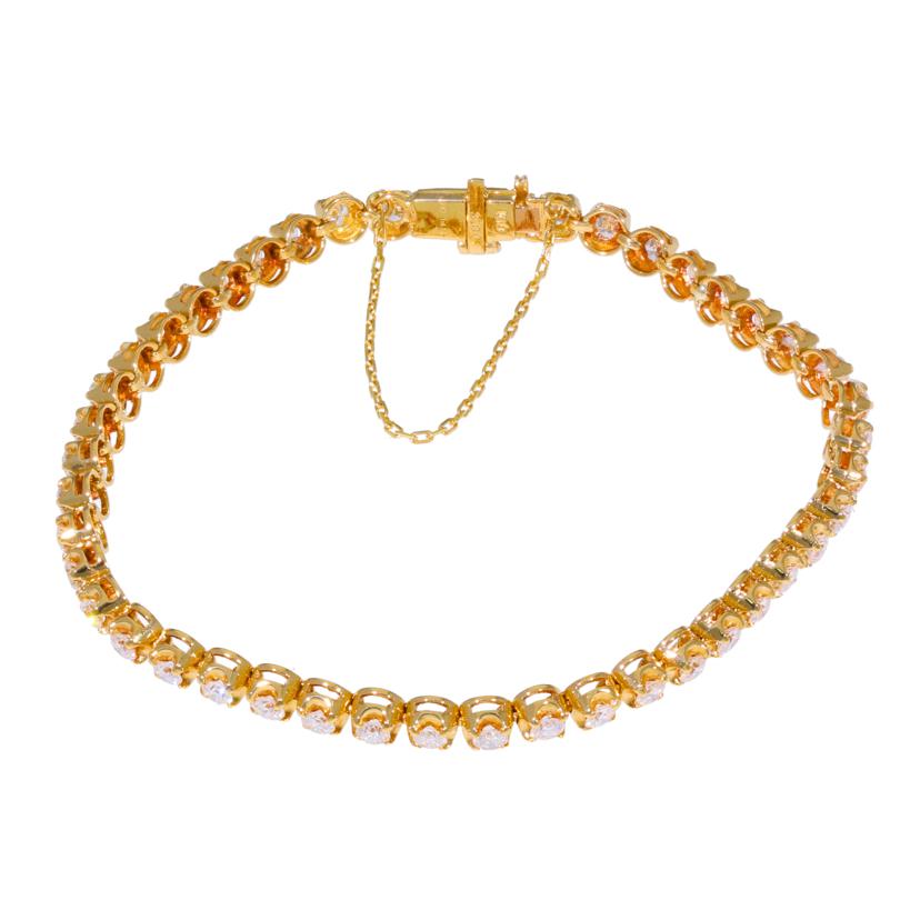 / ◎K18ダイヤブレスレット3.00ct//Aランク/59
