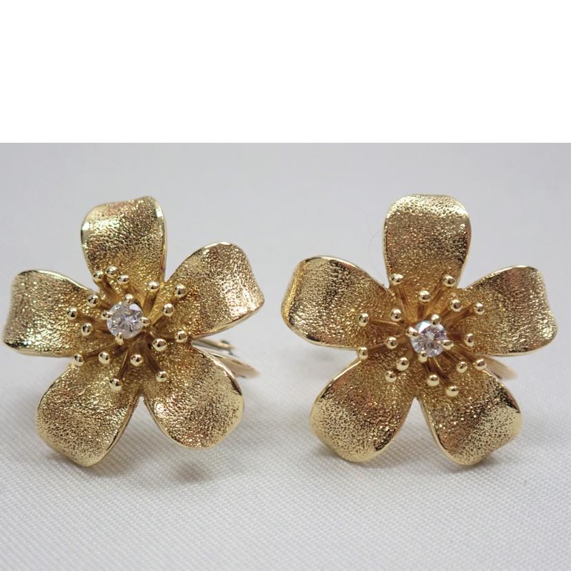 /K18ダイヤイヤリング0.05ct×2/k18//Aランク/62