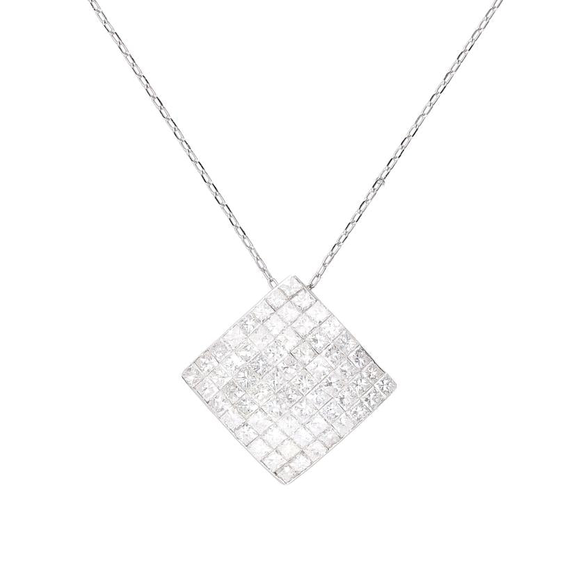 / ◎K18WGダイヤネックレス2.00ct//Aランク/59