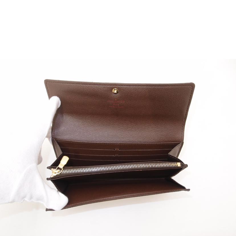 LOUIS VUITTON ルイヴィトン/ポルトフォイユ・サラ/ダミエ・エベヌ/N61734//CA4***/ABランク/69