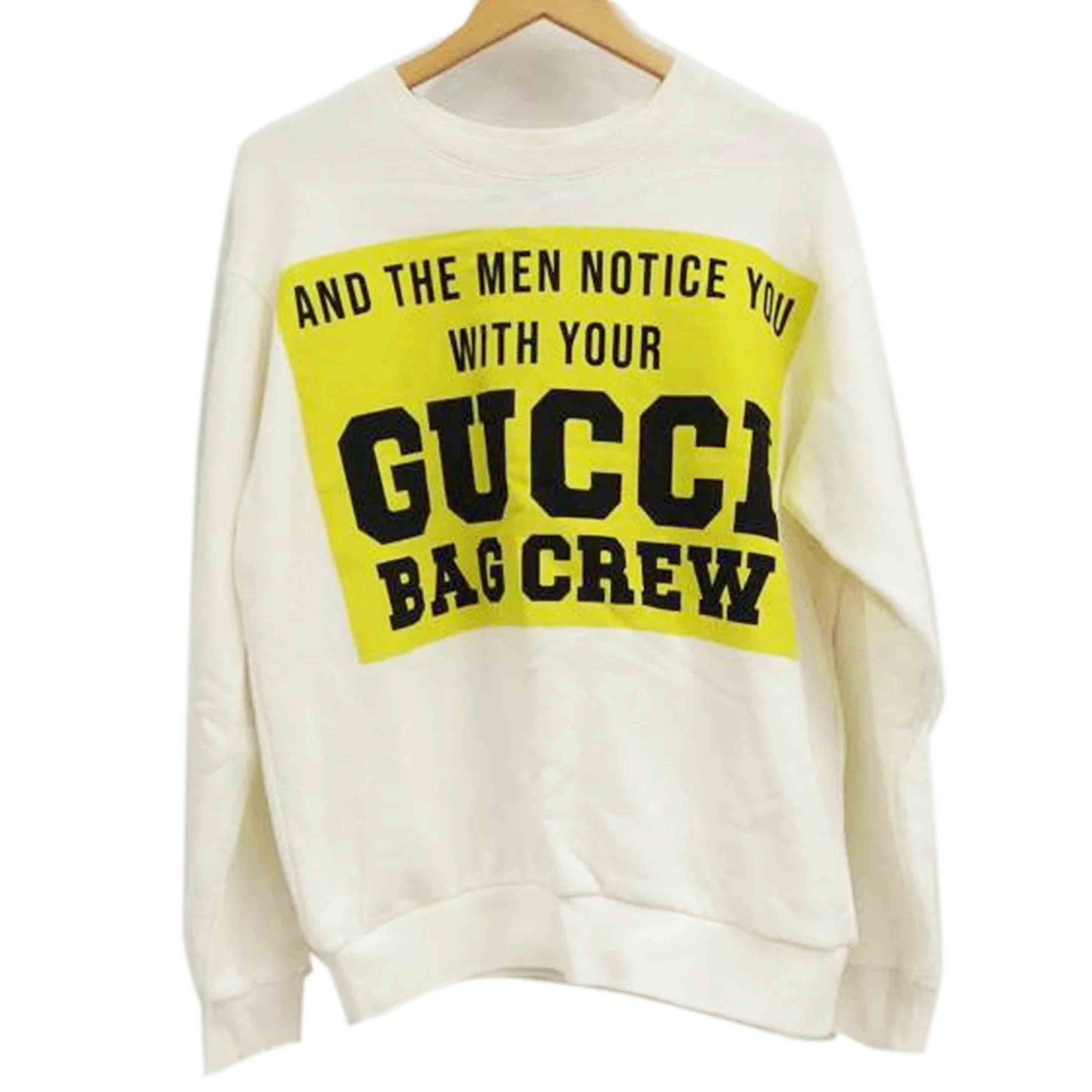 GUCCI グッチ/I 22SS /100周年記念ロゴプリントトレーナー/ホワイト//Bランク/82