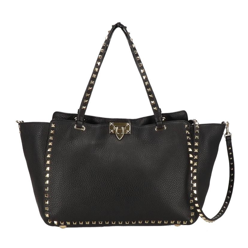 VALENTINO ヴァレンティノ/ロックスタッズスモール2WAYショルダーバッグ/ブラック//BG-*********/Aランク/18