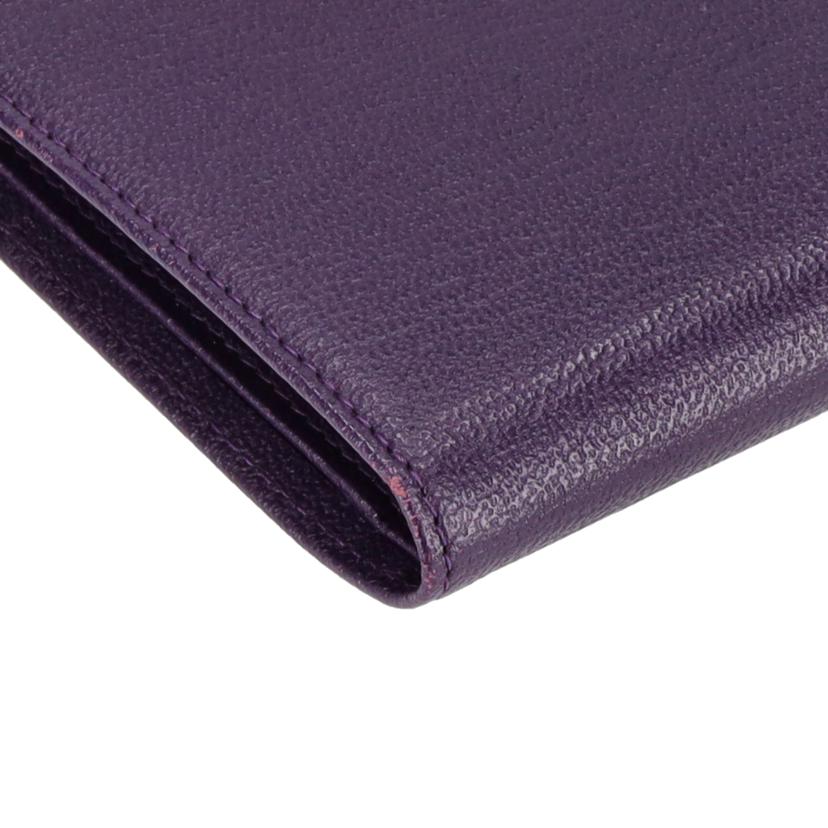 CHANEL シャネル/ココマーク/レザー二つ折り長財布/パープル/A11866//614****/Aランク/18