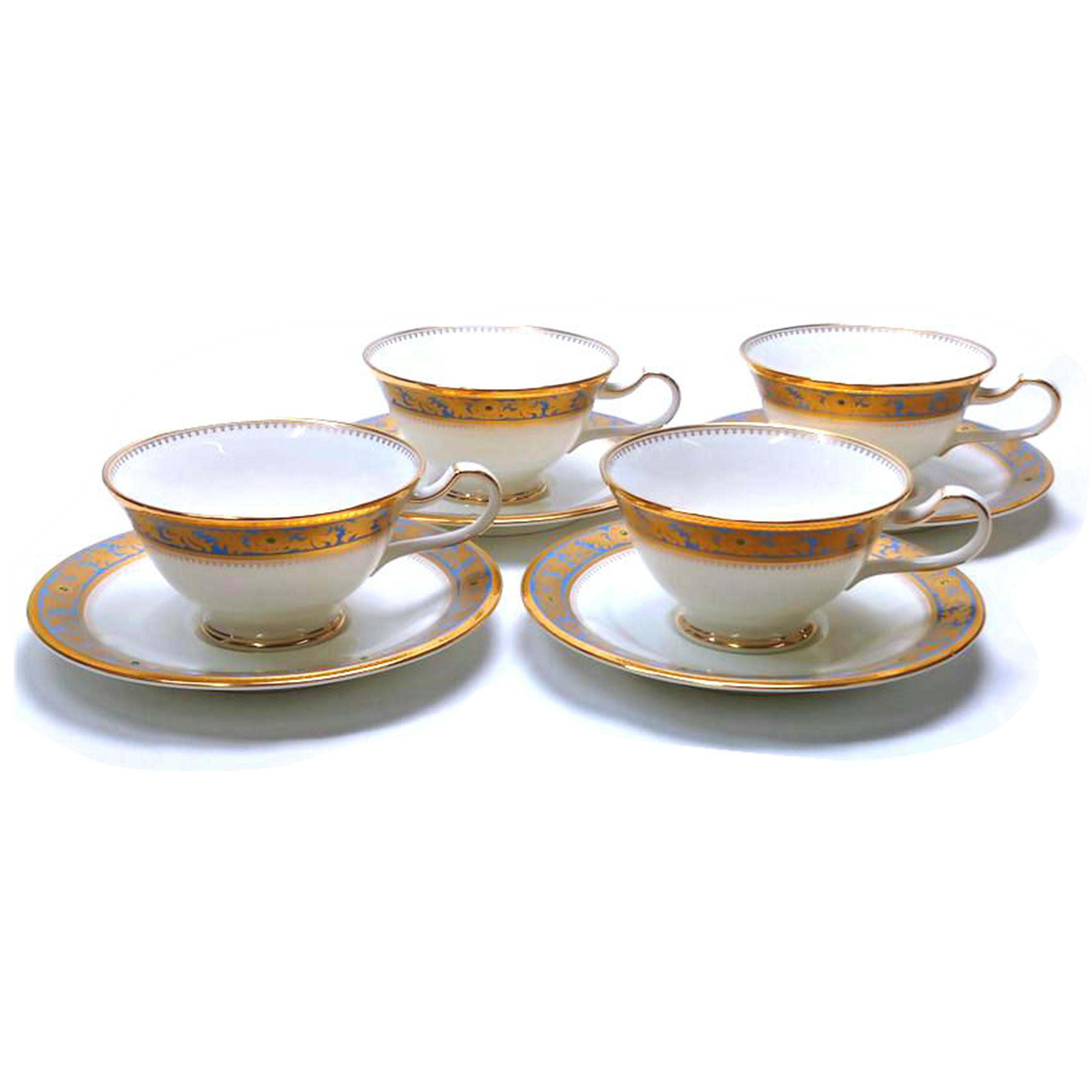 Noritake ノリタケ/グランブロシェ カップ&ソーサー 4客セット//ABランク/52