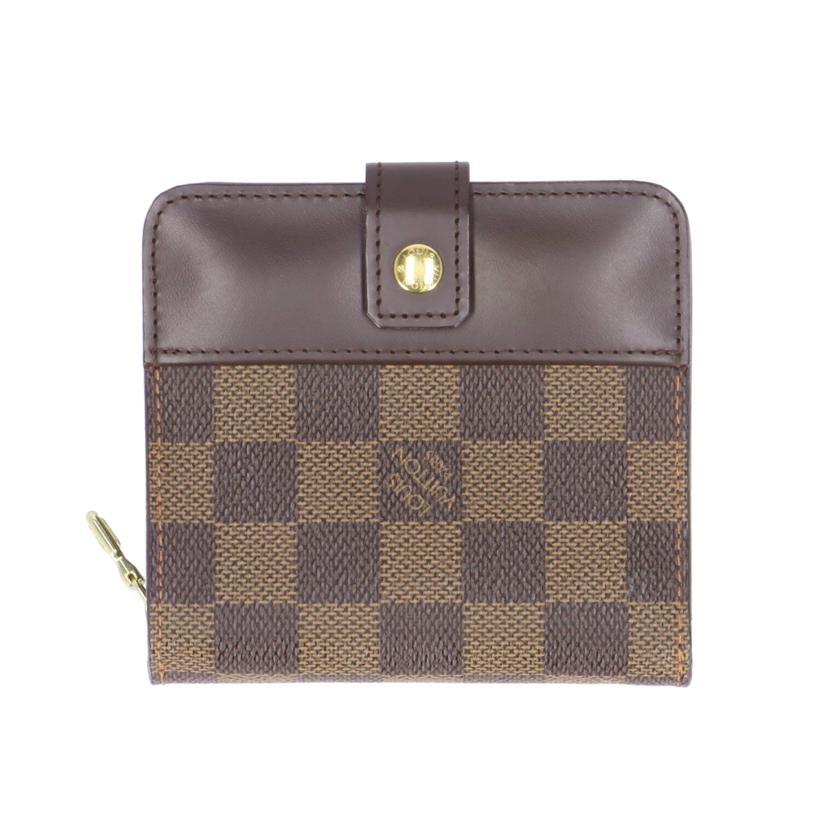 LV ルイ・ヴィトン/コンパクトジップ/ダミエ/エベヌ/N61668//CA1***/ABランク/05