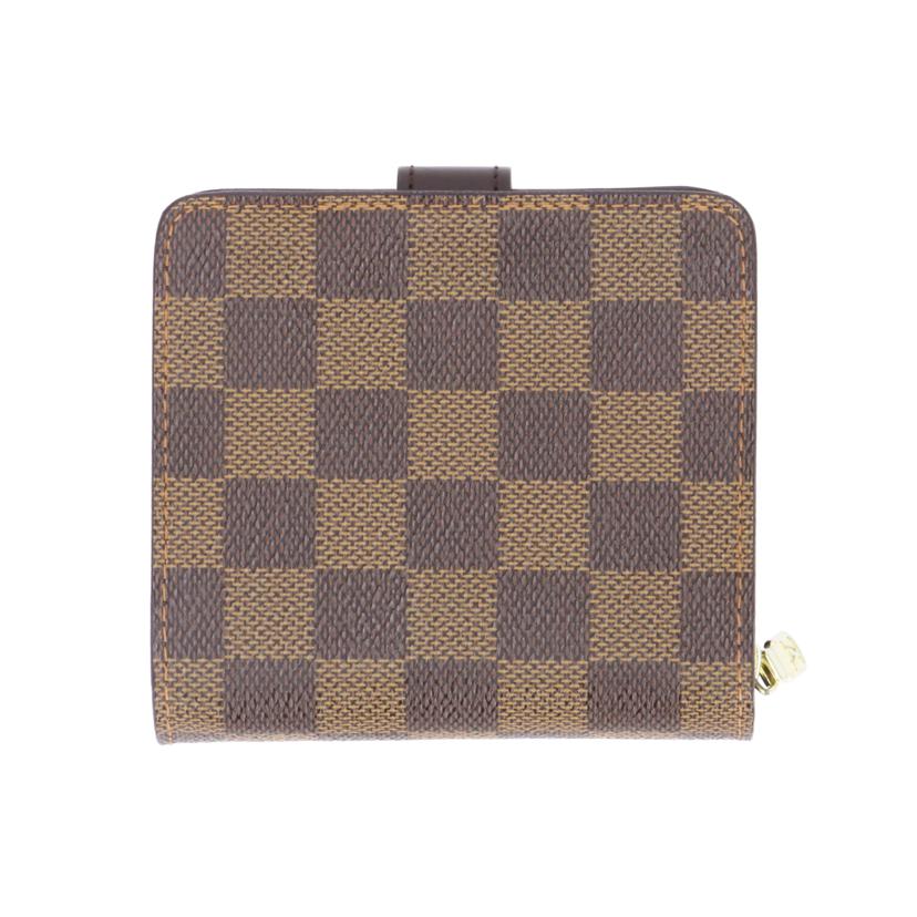 LV ルイ・ヴィトン/コンパクトジップ/ダミエ/エベヌ/N61668//CA1***/ABランク/05