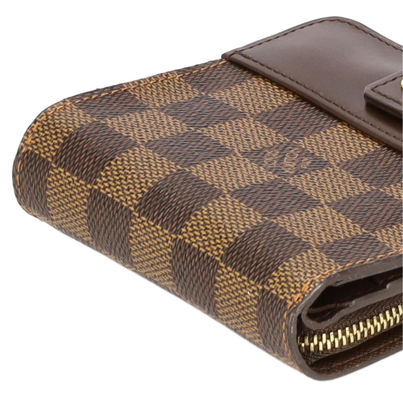 LV ルイ・ヴィトン/コンパクトジップ/ダミエ/エベヌ/N61668//CA1***/ABランク/05