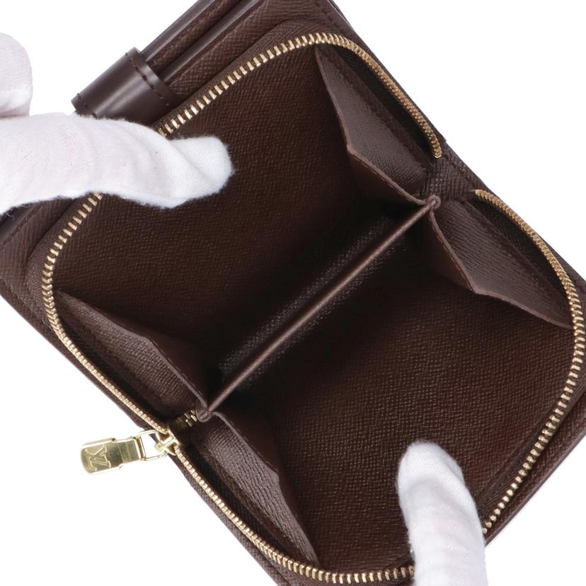 LV ルイ・ヴィトン/コンパクトジップ/ダミエ/エベヌ/N61668//CA1***/ABランク/05