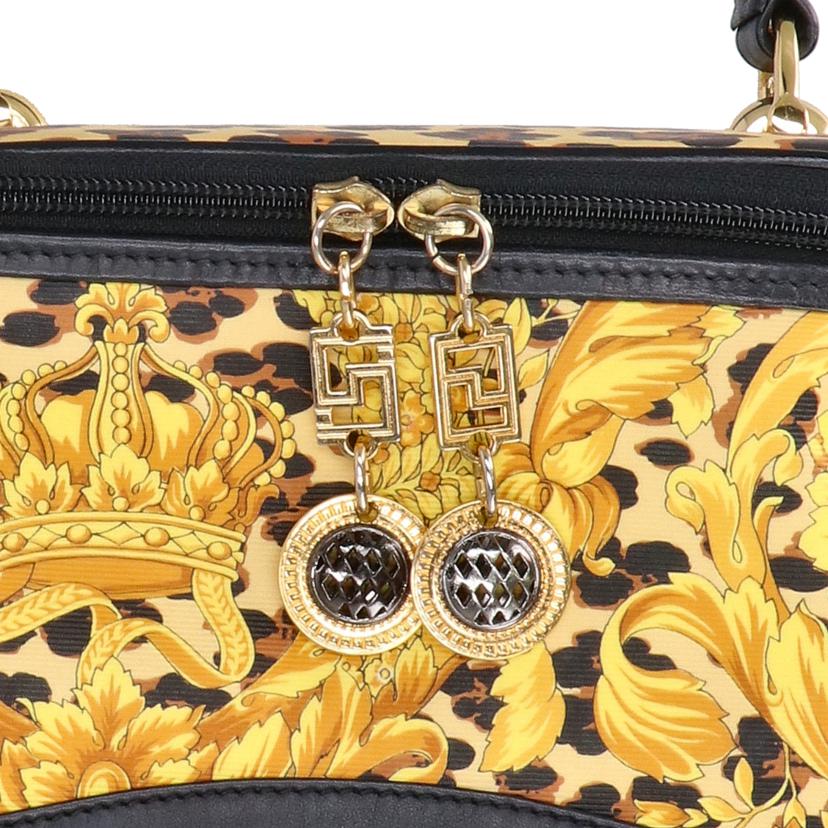 GIANNI VERSACE ジャンニヴェルサーチ/バニティバッグ/レオパード×ゴールド//ABランク/18