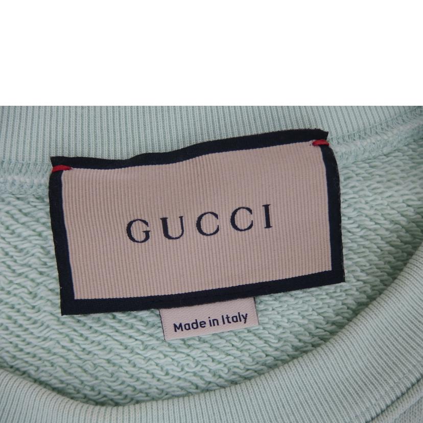 GUCCI グッチ/GUCCI ロゴキャットエンプロイダリーコットントレーナー//ABランク/82